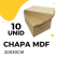 Chapa MDF 3mm Placa Decoração - 20X30cm