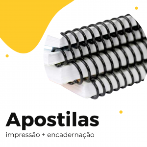Apostila A4 Papel Sulfite 75g Formato A4 21x29,7cm Colorido  Encadernação com Espiral 
