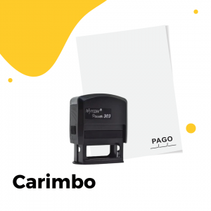Carimbo Automático  Pequeno - Médio - Grande Preto   
