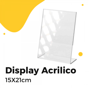 Display em Acrílico 15x 21cm Acrílico 2mm 15x21 CM    Esse Display não Acompanha Adesivo ou Encarte.