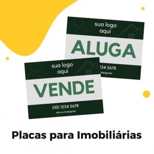 Placa para Imobiliárias Placa em Poliondas  Colorido Fosco ou Brilho Corte Reto ou Personalizado 